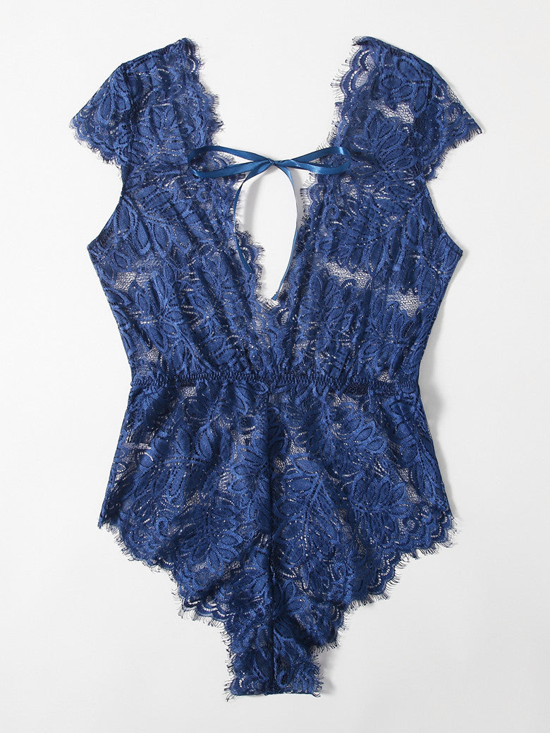 Ultra-Sexy Lace Bodysuit - Sheer & Sizzling Lingerie