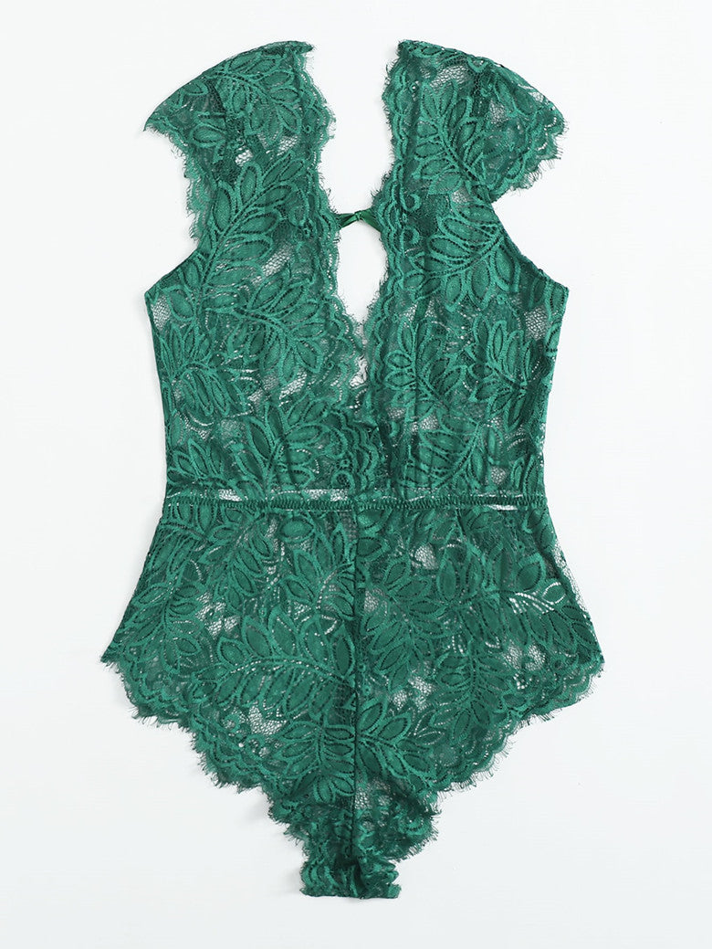 Ultra-Sexy Lace Bodysuit - Sheer & Sizzling Lingerie