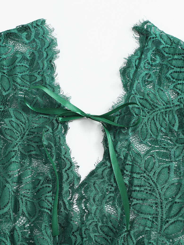 Ultra-Sexy Lace Bodysuit - Sheer & Sizzling Lingerie